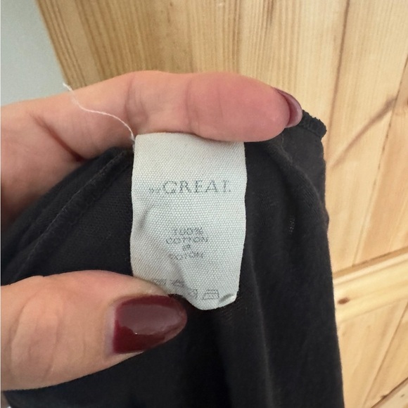 THE GREAT. Black Short Sleeve Tee - Picture 3 of 4